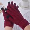 Winter Gloves for Women Elastic Touch Screen Warm Gloves Thermal Knit Fleece Lined Gloves for Cold Weather