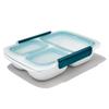 OXO Bento Box Storage Container Prep Go Food Container Divider Integrated Microwave Safe & 0.9L