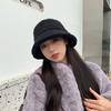 Shearling Lamb Soft Bucket Hat Cozy And Fashionable Winter Headwear For Women