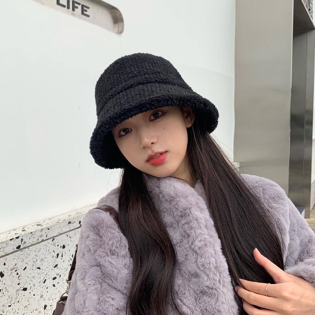 Shearling Lamb Soft Bucket Hat Cozy And Fashionable Winter Headwear For Women