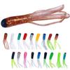 5cm 0.8g Small Soft Tube Bass Lure Bait for Fishing , Bluegil Perch Trout Killer Silica Artificial Soft Worm Bait Lure