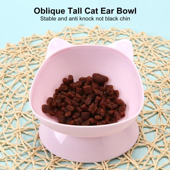 Yousheng Cat Bowl with Detachable Base Anti-spill Ergonomic Design Easy To Clean Anti Pollution Drinking Bowl Neck Protect Cat Food Bowl