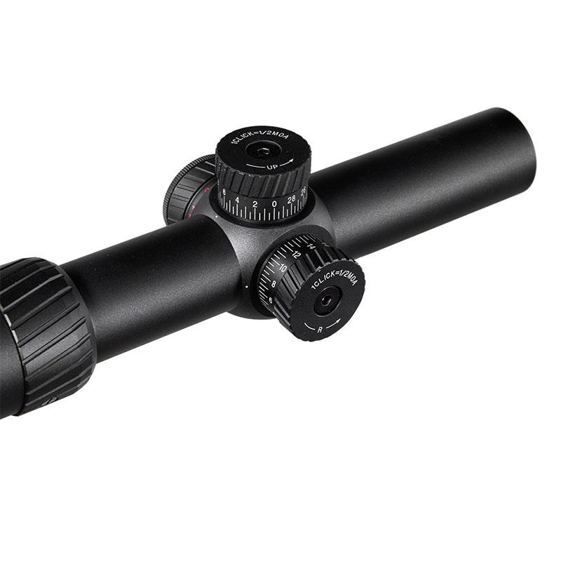 Diana 1-5X24 AOE Hunting Tactical Optical Sight, with Red and Green Glowing Cross Turret Locking Sight for Hunting