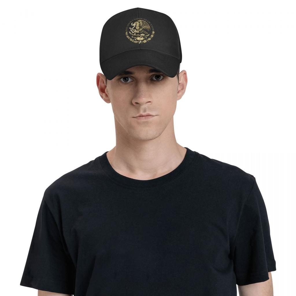 Classic Coat Of Arms Of Mexico Baseball Cap Women Unisex Custom Adjustable Adult Mexican Flag Seal In Sepia Dad Hat Outdoor