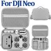 Portable Storage Bag Protective Carrying Case PU Leather Drop-resistant Hard Shell Handbag for DJI Neo & Drone Accessories