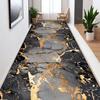 Nordic Marble Style Long Corridor Carpets Villa Hall Non-slip Washable Runners Rugs Home Hotel Passageway Aisle Mat Customizable