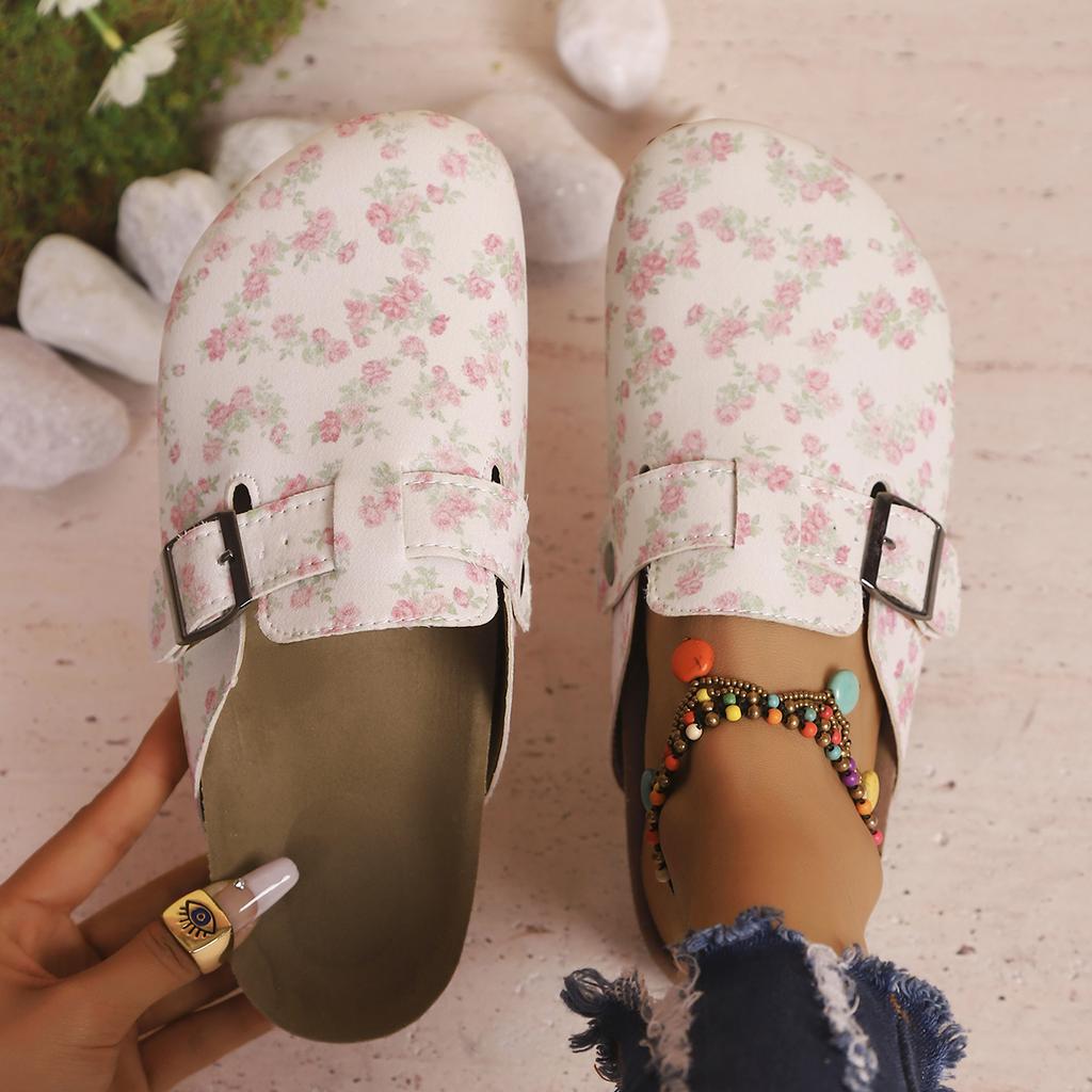 Fashion Women Slippers Casual Cozy Sandals Fashion Mules Slippers Ladies New Retro Solid Color Flat Female Shoes Baotou Slides Women