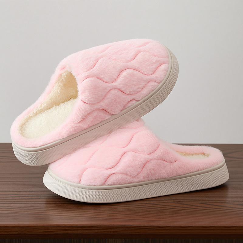 Winter Turtle Shell Cotton Slippers Women's New Indoor Home Home Home Non-slip Warm Plush Slippers Men's