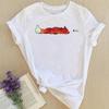 Graphic Tee Short Sleeve Summer Top Wild Animal Sweet Trend Cute 90s Print Ladies Female T Clothing Casual Women's Fashion T-shirt