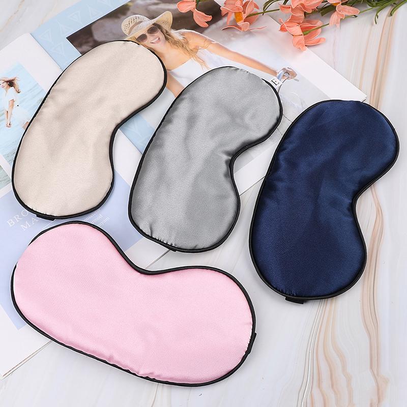 1 Pcs Eye Mask Soft Padded Travel Night Sleeping Blindfold Sleep Aid Shade Cover