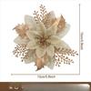 Christmas Simulation Gold Powder Flower Christmas Tree Pendant Diy Garland Gold and Silver Fake Flower Decoration Accessories