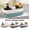 Woven Storage Basket with Handles Large Capacity Strong Load-bearing Multipurpose Toys
