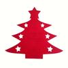 1-20PCS Christmas Tableware Set - Felt Silverware Pockets with StarDesign for Holiday PartiesChristmas Table Decor CutleryHolder