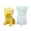 Stereo Sitting Little Dog Soap Mould  Epoxy Gypsum Ornaments Therapy Candle Handmade Molds for Decorations