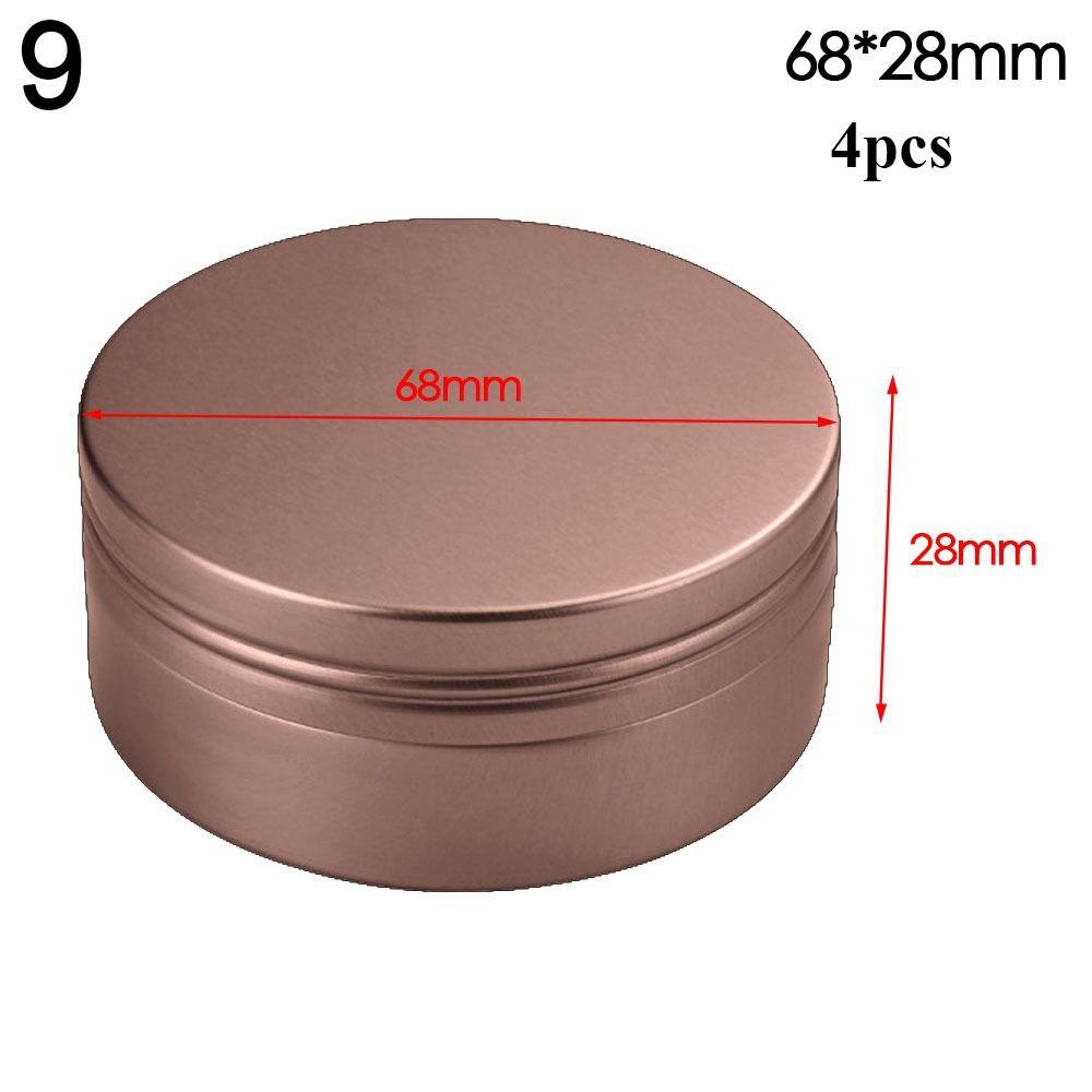 Candle for Cream Balm Metal Box Tea Cans Cosmetic Container Aluminum Tin Jar Refillable Bottles