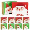 4Pcs Christmas Gift Box Santa Claus Large Cookie Snack Cake Packaging Box Xmas Noel Navidad Kids Gift Home Decor 2025 New Year