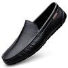 Genuine Leather Men Casual Shoes Lightweight Walking Shoes Breathable Dress Shoes Slip On Mens Loafers Driving Shoes Moccasins