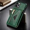 Lanyard Zipper Wallet Phone Case For iPhone 17 Pro Max 16 Plus 15 14 13 12 11 X XS XR 8 Samsung S25 Ultra S24 FE S22 S21 S20 Leather Purse Card Cover