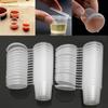 50Pcs Small Plastic Sauce Cups Food Storage Containers Clear Boxes with Lid