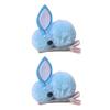 1 Pair Winter Plush Bunny Hairpins Hair Clips Vivid Color Creative Shape Adorable Sweet Hairpins Hair Accessory for Kids