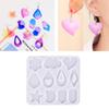 Geometric Earring Pendant Silicone Mold  Epoxy Resin Mould Handmade Jewelry Making Tool Necklace Keychain Craft