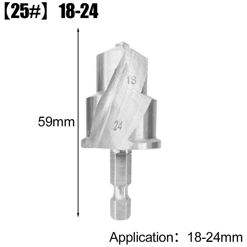 Hex Water Pipe Tool Spiral PPR Drill Bit Stepped Drill Bit