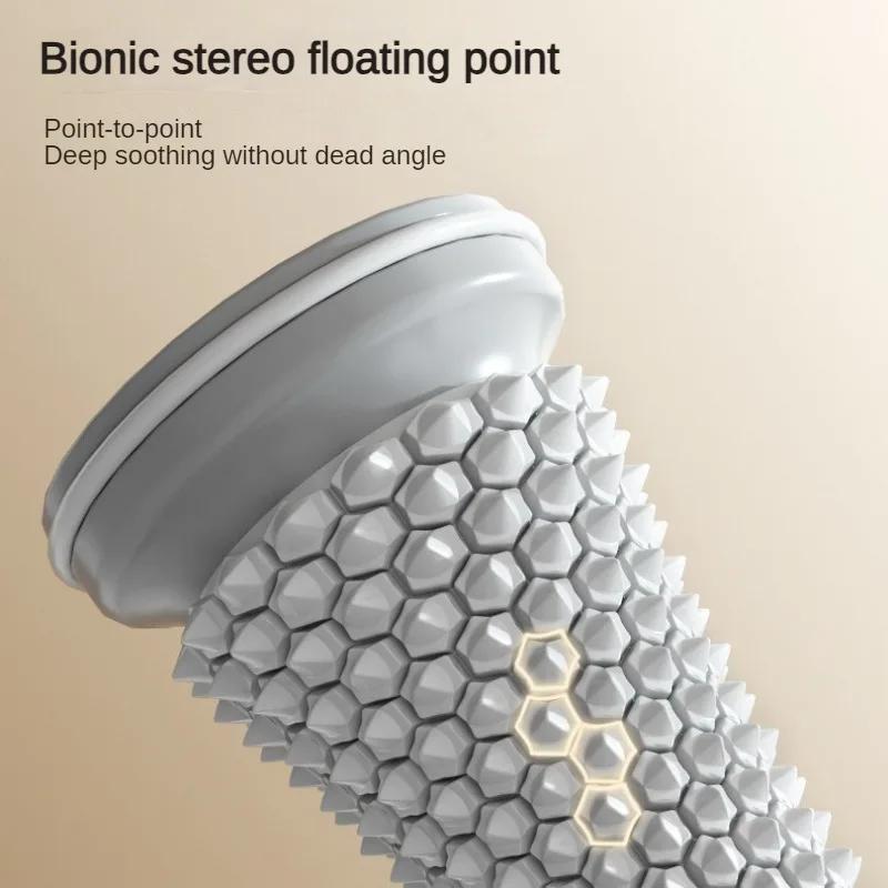 Массажер для ног Массажный роликовый мяч для йоги Массажный ролик для подошвенной фасции Уход за мышцами Пластиковый ручной массажер для ног