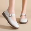 Leather Soft-Soled Mary Jane Shoes Women'S Spring Retro Small Leather Shoes Casual Beef Tendon Sole Flat Mother Shoes