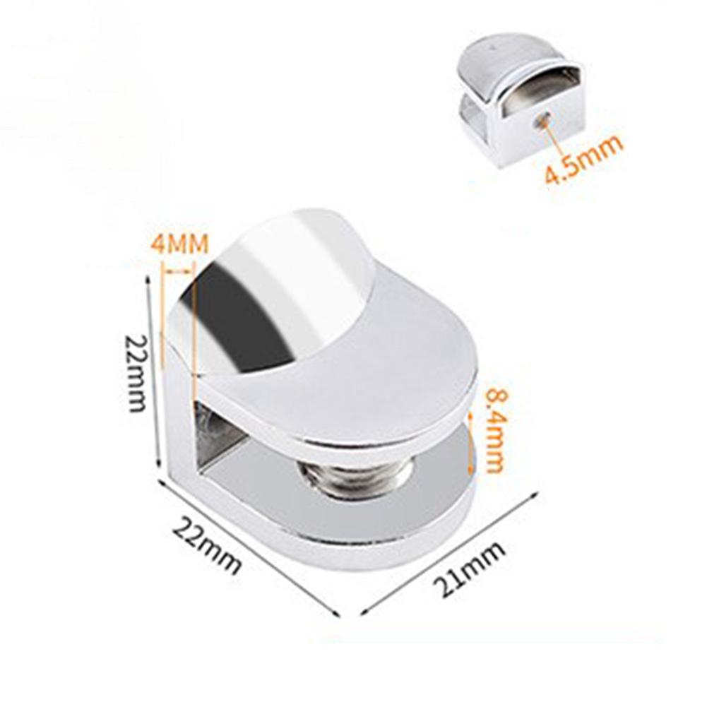 Glass Clip Glass Shelf Clamp Holder Bathroom Glass Shelf Fixing Clip Support Bracket Wine Cabinet Partition Fixing Accessories