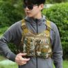 Outdoor Sports Chest Bag for Men Front Running Vest Bag with Multiple Compartments EDC Travel Chest Pack for Workout Cycling Hiking
