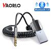 VAORLO Bluetooth 5.0 Aux Adapter Car Wireless Receiver USB To 3.5mm Jack Audio Music Mic Handsfree Car Kit Speaker Transmitter