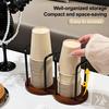 Disposable Cup Holder Single/Double Cup Rack Strong Load-bearing Cup Holder Home Office Restaurant Decor
