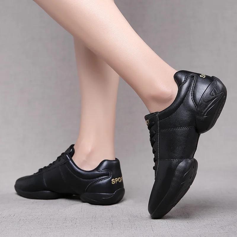 Dance Shoes Woman New Ladies Modern Soft Outsole Jazz Sneakers Aerobics Breathable Lightweight Female Dancing Fitness Sport