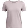 Solid Color Breathable Comfortable Short Sleeve T-Shirt Women Tops Light-Purple 1379155-015