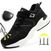 Модные новые мужские защитные туфли со стальным носком и кевларовыми противоударными дышащими рабочими кроссовками, мужская защитная обувь для активного отдыха, мужские защитные ботинки