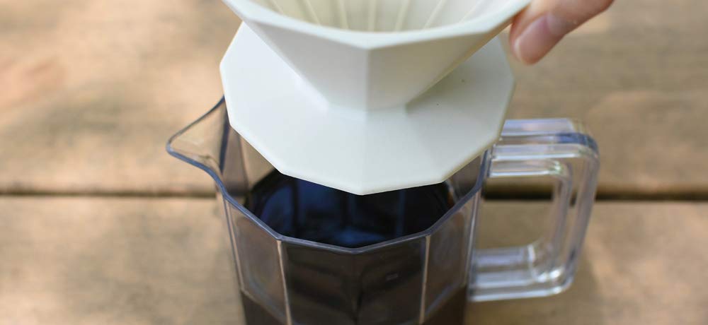 Kinto ALFRESCO Brewer Jug Set 4cups Beige Dishwasher Safe Outdoor 20732