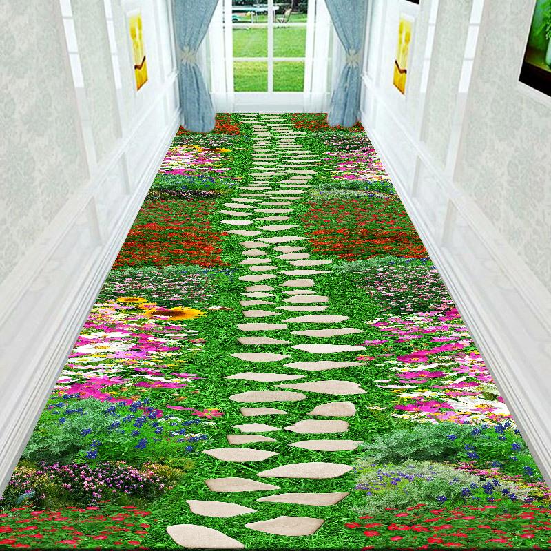 Modern Luxury Abstract Hallway Carpet Non-slip Corridor Aisle Runner Home Living Room Decor Stairway Rug Kitchen Floor Mat