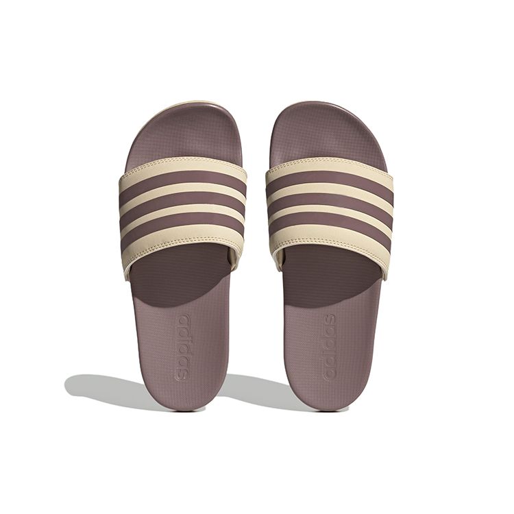 Adidas Adilette Comfort Slide Sand Strata Purple Women Sneakers H03621