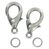 Lobster Clasp 18 Mm Silvery 5 Pieces