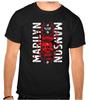 Marilyn Manson Rock Music Logo Black T-Shirt -1245-