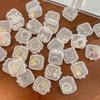 Mini Transparent Plastic Storage Box with Lid for Jewelry, Earrings, and Earbuds