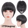 Fringe Bangs Synthetic Hair Extensions Clip In Bangs 6 Inch Short Straight Hairpiece Front Neat Bang Two Side Blonde