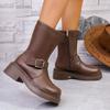 2024 Hot-selling Versatile Warm and Comfortable Women's Boots New Fashion Thick-soled Women's British Style Western Mid-calf