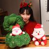 New Fun Christmas Series Plush Doll Pillow Elk Santa Tree Combined Plush Toy Home Decor for Boys and Girls Christmas Gift