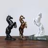 Horse Statue Figurines - Resin Standing Sculpture Decoration Tabletop Decor Ornaments