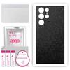apgo Protective Skin Sticker for the Back Compatible with Samsung Galaxy S23 Ultra, Wrap Film, Foil, Vinyl - Pattern Black Honeycomb