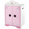 WOOMAX Bois Avec 3 Cintres + 3 A Jouet, Ne S'applique Pas, Armoire Rose, 34x23x55 Cm