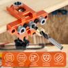 3 in1Dowel Cam Jig Doweling Jig Kit Drill Guide Doweling Jig Pocket Hole Jig Punch Locator Woodworking Tools 8/10/15mm Hole