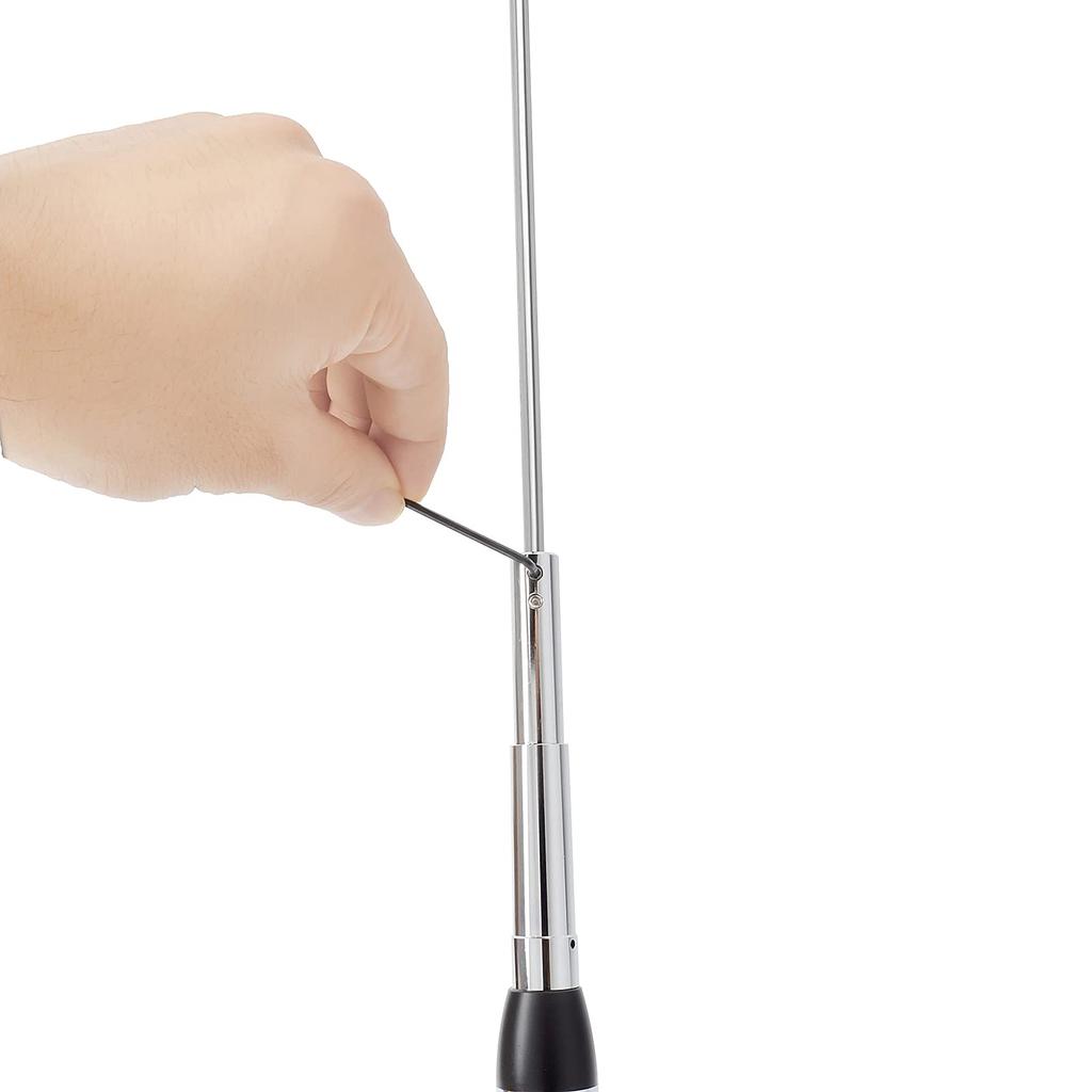 YNIBST Amateur Radio Mobile Antenna MP Type Connector with Rotating Whip Mechanism High Gain Car Radio Antenna 144/245/430MHz