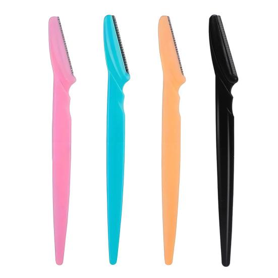 5/10Pcs Eyebrow Razor with Protective Cover Multipurpose Face Exfoliating Dermaplaning Tool Women Men Facial Eyebrow Trimmer